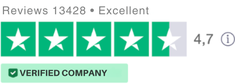 5-star rating and verified badge