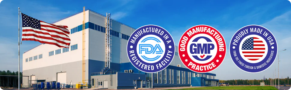 Scientific beakers and herbal ingredients on table